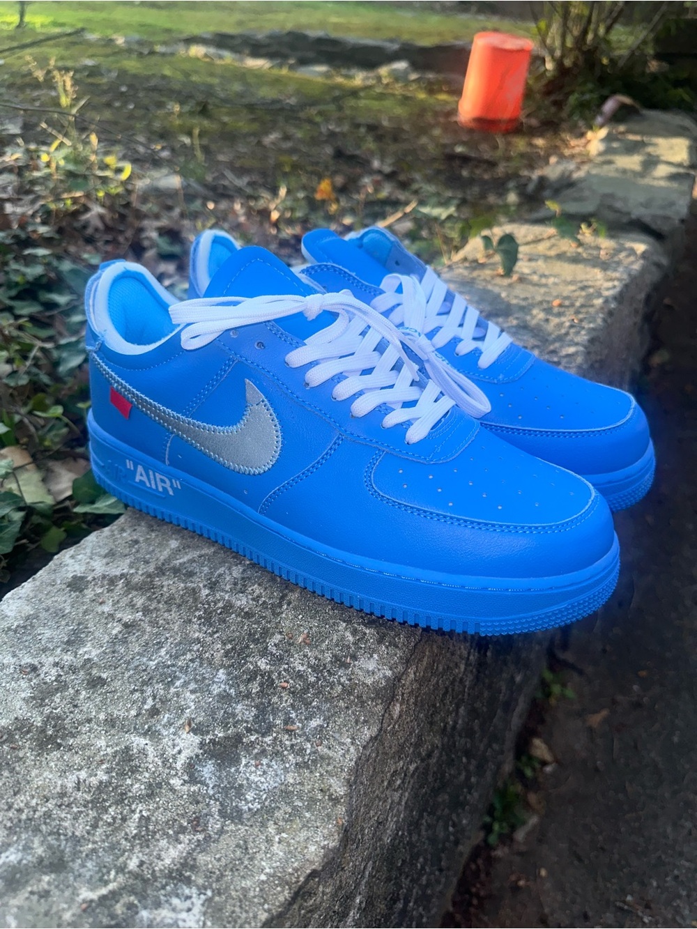 Men’s AF1 Off-White University Blue - Picture 3 of 9